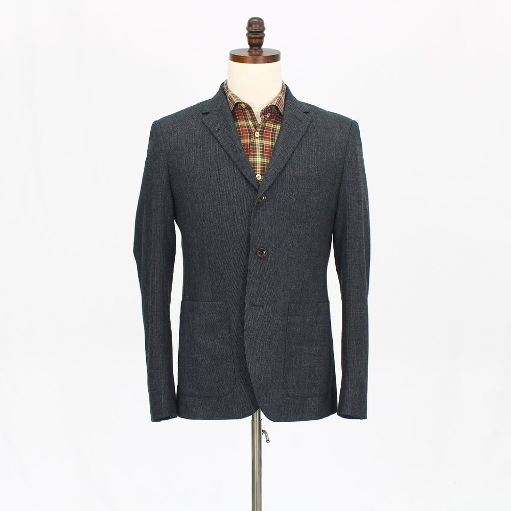 French Connection 38R Gray Blazer Sport Coat Jacket 3-Button Solid T893